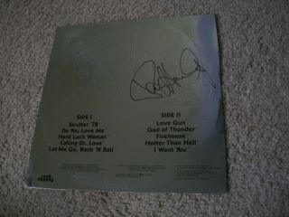 Kiss Paul Stanley Signed 