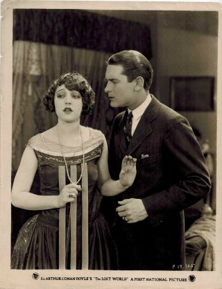 Lloyd Hughes And Alma Bennett The Lost World 1925 8x10 Still