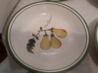 Set Of Four (4) Williams - Sonoma ‘Heirloom Tomatoes’ Pasta Soup Bowls VTG 9 1/2” 5