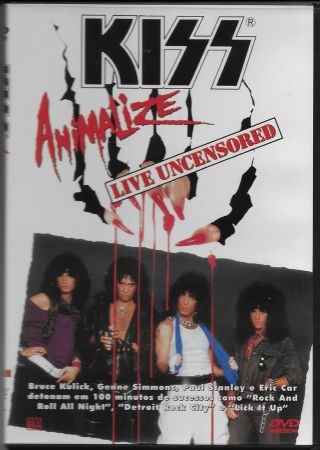 Kiss Import Oop Nm Dvd Animalize Live Uncensored/classic Non Make Up Live Show