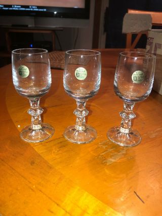 12 Rare Vintage Crystal Schott Shot Wine Glasses Echt Bleikristall Zwiesel 2