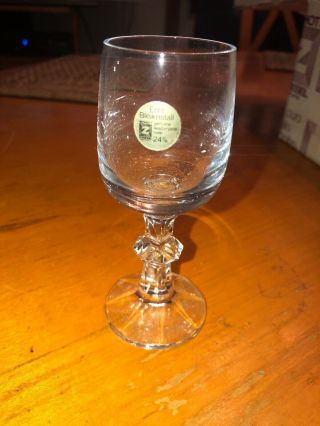 12 Rare Vintage Crystal Schott Shot Wine Glasses Echt Bleikristall Zwiesel 3