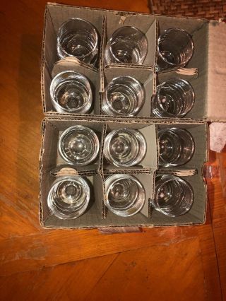 12 Rare Vintage Crystal Schott Shot Wine Glasses Echt Bleikristall Zwiesel 8