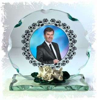 Photo Gift On Crystal Glass Plaque Of Daniel O 