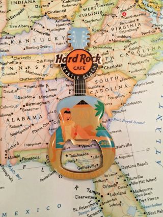 Myrtle Beach Usa - Hard Rock Cafe - Limited Edition 300 - Hrc - Metal Magnet Bo