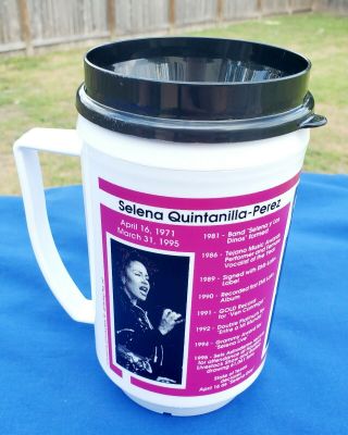 Vintage Selena Quintanilla 1996 Cup Mug Amor Prohibido Houston Astrodome Rare
