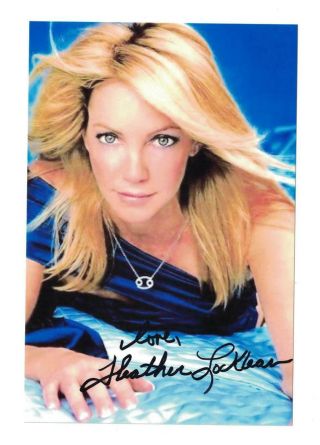 Heather Locklear Signed Autographed 4 X 6 Photo Actress Melrose Place Sexy
