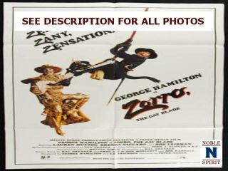Noblespirit 1981 Zorro The Gay Blade 27x41 " Movie Poster