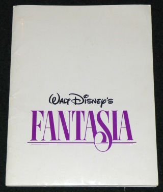 Walt Disney Fantasia 50th Anniversary 1990 Press Kit Mickey Mouse