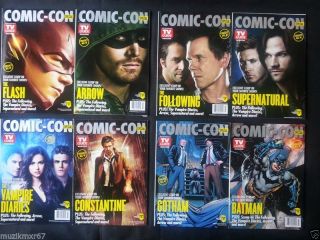 Sdcc Comic Con 2014 Exclusive Tv Guides Set Of 4 Arrow Flash Following Gotham