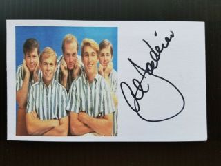 " The Beach Boys " Al Jardine Autographed 3x5 Index Card