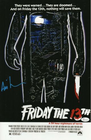 Ari Lehman Friday The 13th Signed 11x17 Photo Autograph Jsa