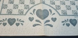 Blue Hearts Design Kitchen Carpet Rare From The Corelle Blue Hearts Dishes Look