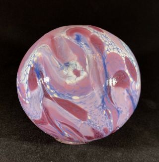 Hand Blown Glass Float Crafted On The Oregon Coast In Pinks & Lavander