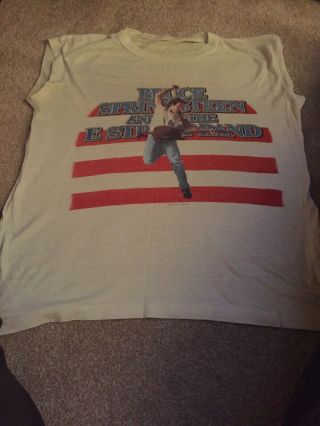 Rare Vintage Bruce Springsteen Born In The Usa Tour T - Shirt