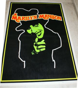 Marilyn Manson 1694 Plus Manson 1662 And Hole Velvet Black Light Posters