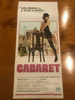 Movie Poster 13x30: Cabaret (1972) Liza Minnelli,  Michael York