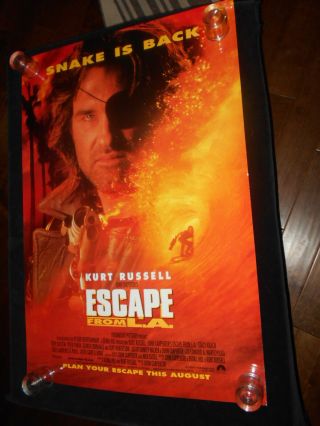 Escape From La John Carpenter Kurt Russell Rolled One Sheet Poster