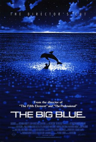The Big Blue (1988) Movie Poster Reissue 2000 - Double - Sided - Rolled