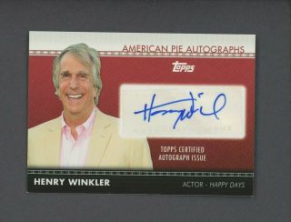 2011 Topps American Pie Henry Winkler Signed Auto Autograph