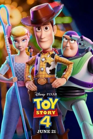 Toy Story 4 - Ds Movie Poster 27x40 - 2019 Disney Pixar