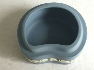 Vintage Wedgwood Pale Blue Jasper Jasperware Kidney Shape Covered Box 4
