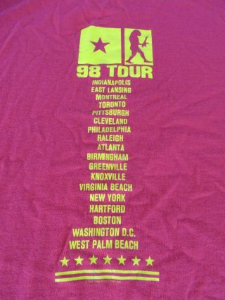 Pearl Jam 98 Yield Concert Tour Shirt Size XL 1998 5