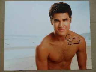 Darren Criss Signed ;autographed Photo " Glee "