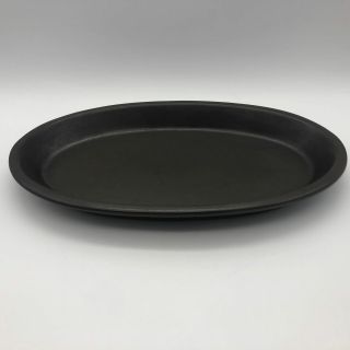 Edith Heath Ceramics Oval Steak Plate 13 " California Pottery Usa 1988