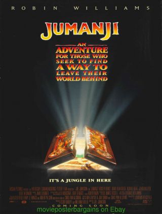 Jumanji Movie Poster Ds 27x40 Advance Style Robin Williams 1995