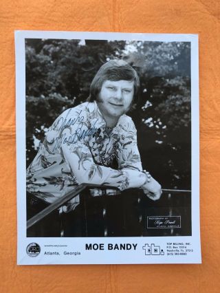 Moe Bandy Autographed Photo 8x10 - Authentic Guaranteed