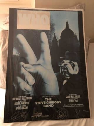 The Who 1975 Concert Tour Poster By John Pasche 865 Of 2000 Rare