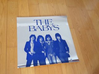 The Babys Rock N Roll Music Band 1970s Rare Foil Record Store Poster John Waite