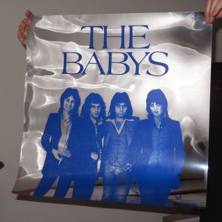 The Babys rock n Roll Music band 1970s Rare Foil Record Store Poster John Waite 2