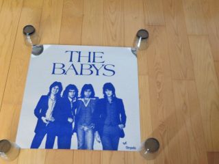 The Babys rock n Roll Music band 1970s Rare Foil Record Store Poster John Waite 3