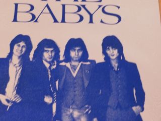 The Babys rock n Roll Music band 1970s Rare Foil Record Store Poster John Waite 5