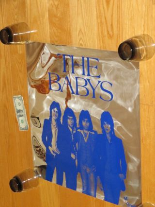The Babys rock n Roll Music band 1970s Rare Foil Record Store Poster John Waite 7