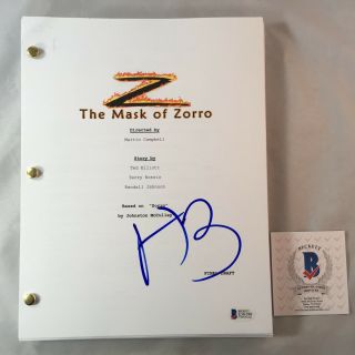 Antonio Banderas Signed Autographed The Mask Of Zorro Movie Script