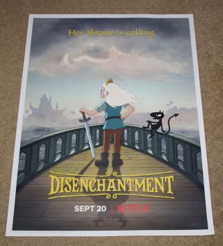Sdcc 2019 Exclusive Netflix Disenchantment Matt Groening Poster