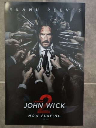John Wick 2 2017 Promo Poster 11x17 Keanu Reeves