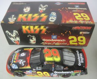 Kiss Kevin Harvick 29 Action 1:24 Scale Die - Cast Stock Car Limited Edition Mib