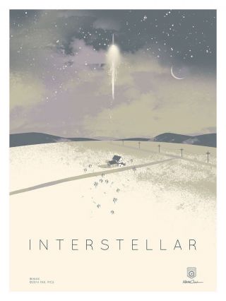 Interstellar (2014) 12 X 16 Studio / Theater Poster (rocket)