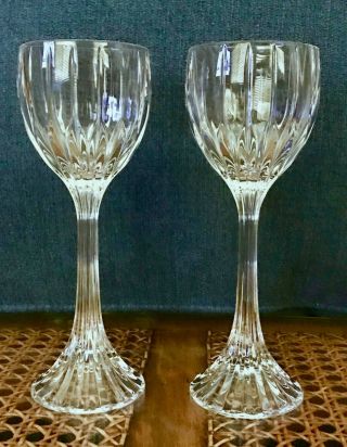 Set/s Of 2 Park Lane Wine Hock Mikasa Crystal Glasses Barware Glass