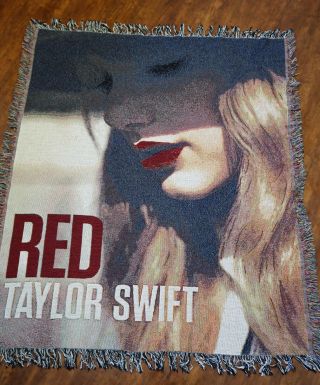 Taylor Swift - Red Album Tapestry Blanket Throw Collectible Decor 50 " X 60 "