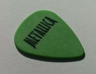 Metallica James Hetfield S&M Green Guitar Pick - 1999 Tour - RARE 8