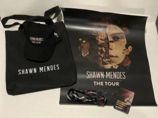 Shawn Mendes The Tour 2019 Poster,  Hat And Tote Bag,  Verizon Up Access