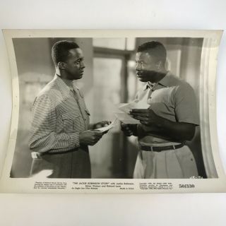 Vintage Movie Photo Still The Jackie Robinson Story 1950 Conversation W Friend