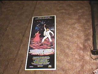 Saturday Night Fever 1977 Orig Rolled Insert 14x36 Movie Poster John Travolta