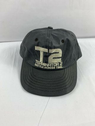 T2 Terminator 2 “battle Across Time” Gray Snapback Hat