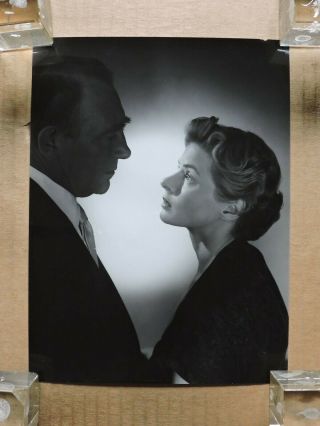 Ingrid Bergman And Mathias Wiemann Studio Portrait Photo 1954 Fear 2